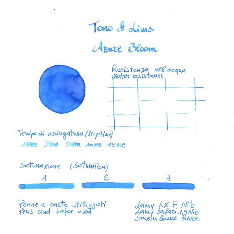 Tono & Lims Tono & Lims Azure Bloom Ink Bottle 30 ml