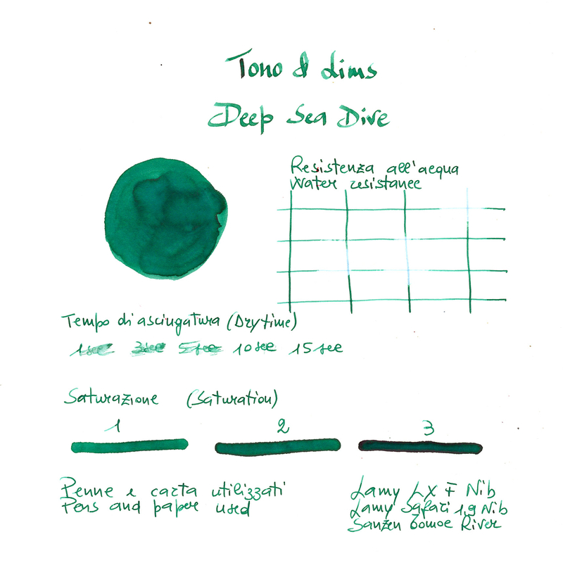 Tono & Lims Tono & Lims Deep Sea Dive Ink Bottle 30 ml