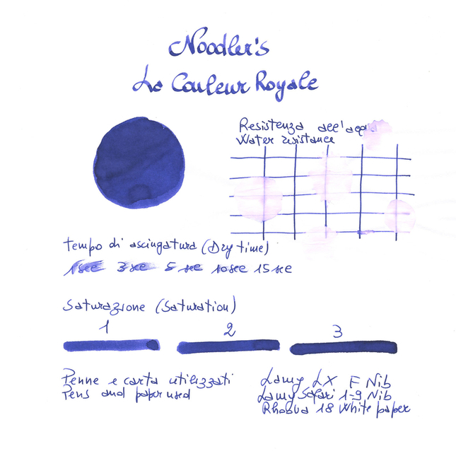 Noodler's La Couleur Royale Inchiostro 3 oz