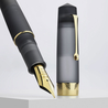 Leonardo Officina Italiana Leonardo Momento Zero Grande Pura Fountain Pen Grey & Gold No. 8 Nib