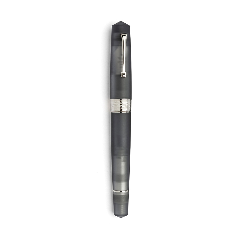 Leonardo Officina Italiana Leonardo Momento Zero Grande Pura Fountain Pen Grey & Rhodium