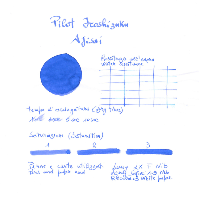 Pilot Iroshizuku Ajisai Inchiostro 15 ml