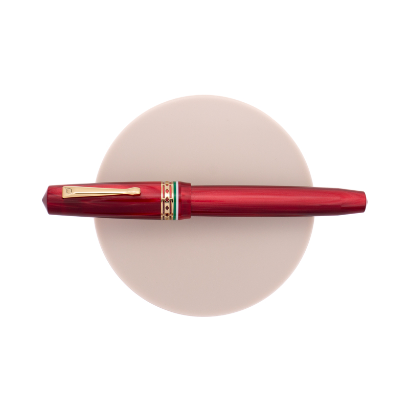 Radius Radius Settimo Fountain Pen Italia Red & Gold Limited Edition