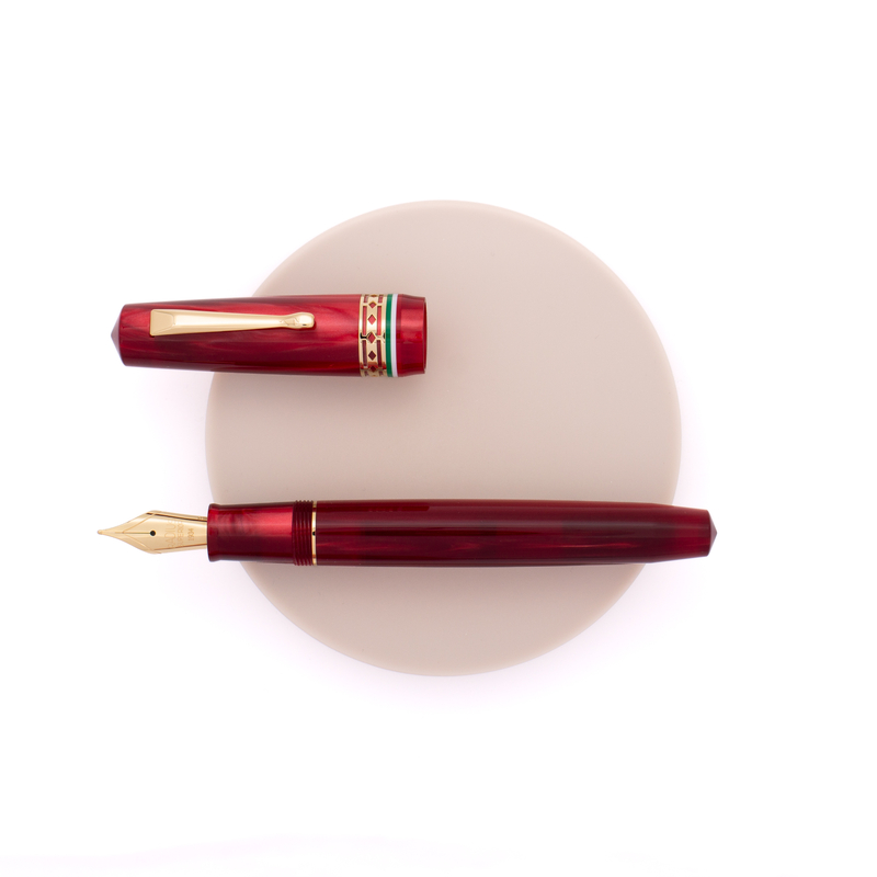 Radius Radius Settimo Fountain Pen Italia Red & Gold Limited Edition