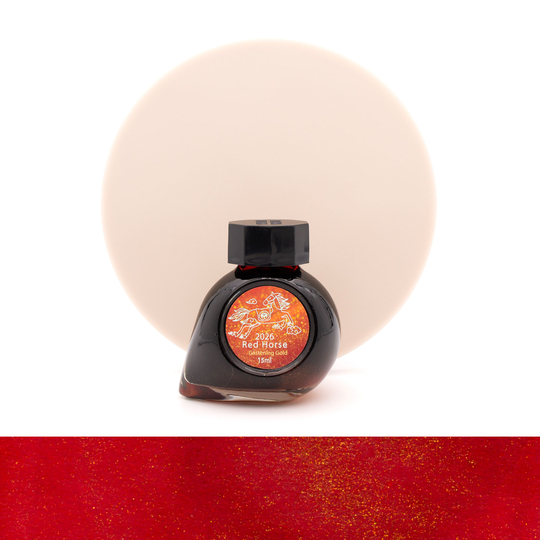 Colorverse 2026 Red Horse Glistening Gold Ink Bottle 15 ml