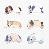 Bande Bande Washi Tape Writable Roll Sticker Running Dog