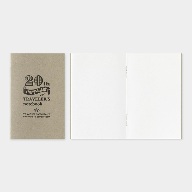 Traveler's Company Traveler's Notebook Card Size 20th Anniversary Set Brown