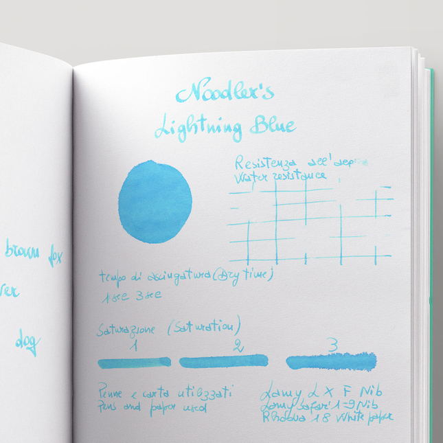 Noodler's Lightening Blue HL Ink Bottle 3 oz