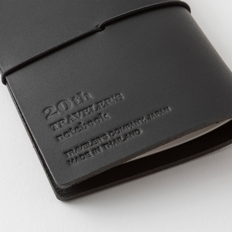 Traveler's Company Traveler's Notebook Card Size 20th Anniversary Set Black