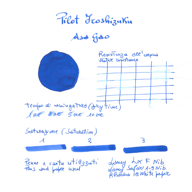 Pilot Iroshizuku Asa-Gao Inchiostro 15 ml