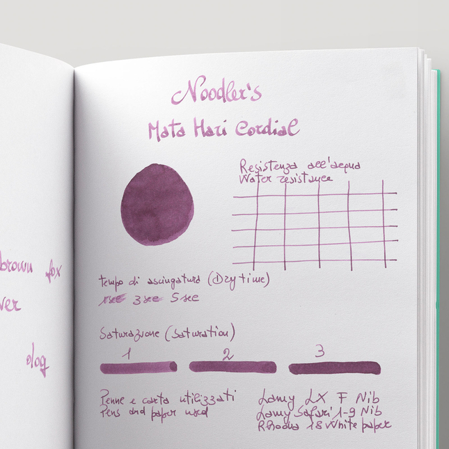 Noodler's Mata Hari's Cordial Ink Bottle 3 oz