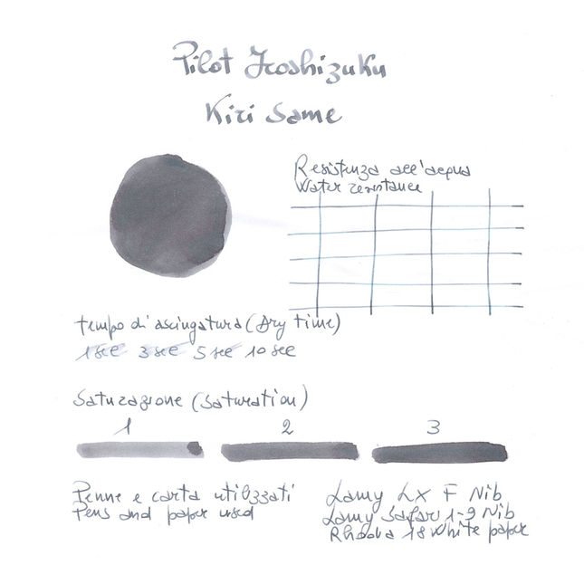 Pilot Iroshizuku Kiri-Same Inchiostro 15 ml