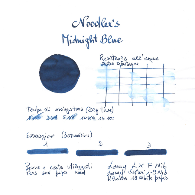 Noodler's Midnight Blue Inchiostro 3 oz