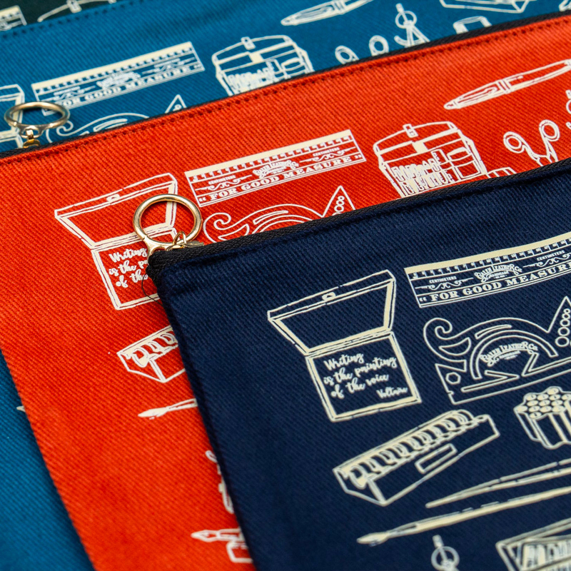 Galen Leather Galen Leather Astuccio in Tela Verde