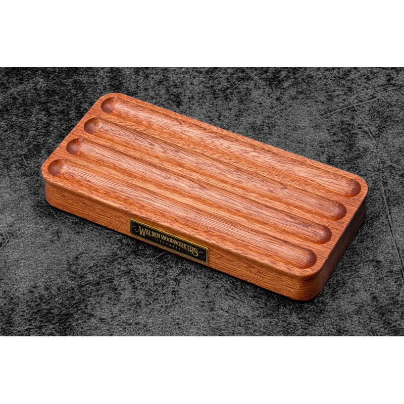 Galen Leather Galen Leather The Pen Station Supporto Portapenne in Legno di Mogano