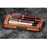 Galen Leather Galen Leather The Pen Station Supporto Portapenne in Legno di Mogano