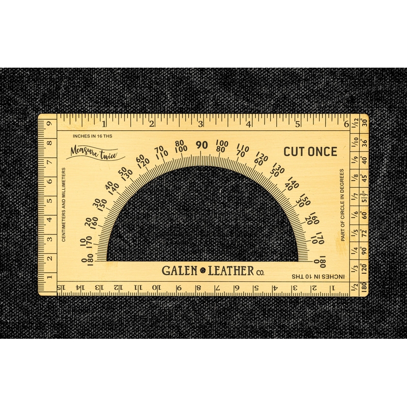Galen Leather Galen Leather The Rectangle Protractor