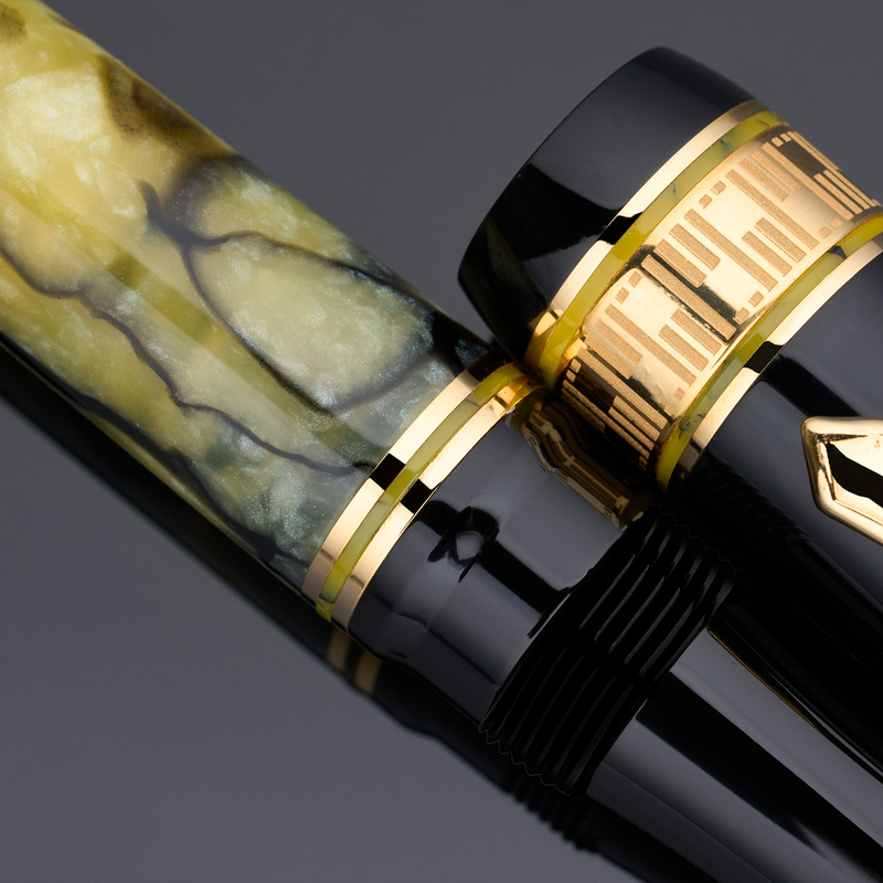 Nettuno Nettuno Superba Penna Stilografica Jade 14k Edizione Limitata