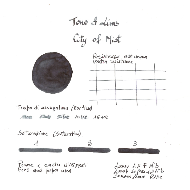Tono & Lims Tono & Lims City of Mist Inchiostro 30 ml