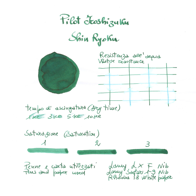 Pilot Iroshizuku Shin-Ryoku Inchiostro 15 ml