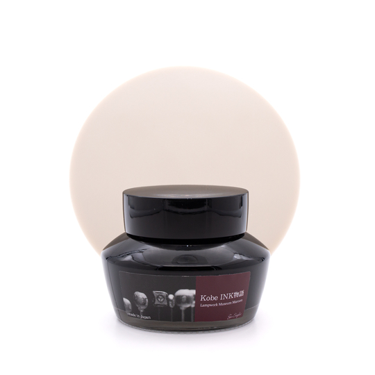 Nagasawa Kobe Monogatari Lampwork Museum Maroon Ink Bottle 50 ml