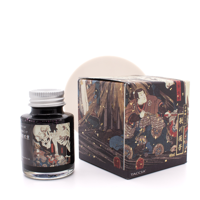 Taccia Taccia Ukiyo-e Kuniyoshi Kuro Murasaki Ink Bottle 40 ml