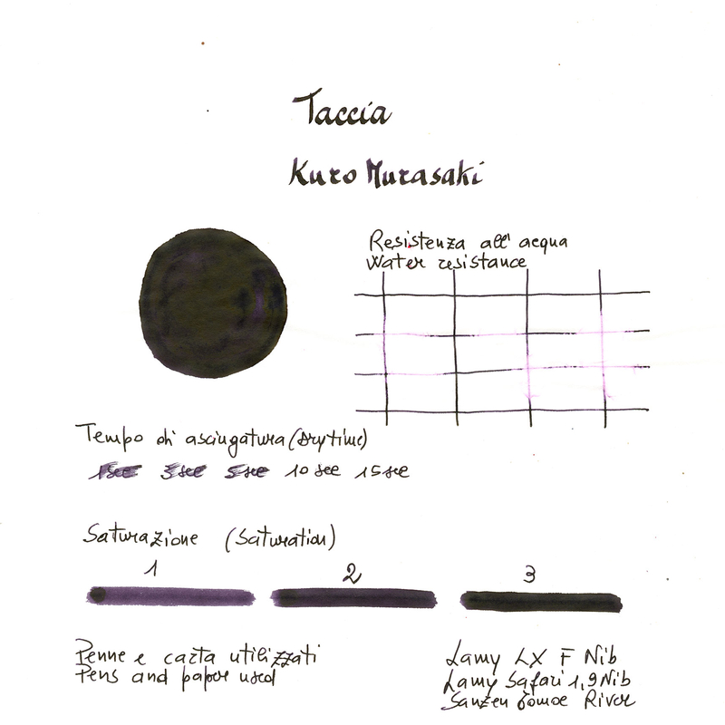 Taccia Taccia Ukiyo-e Kuniyoshi Kuro Murasaki Inchiostro 40 ml