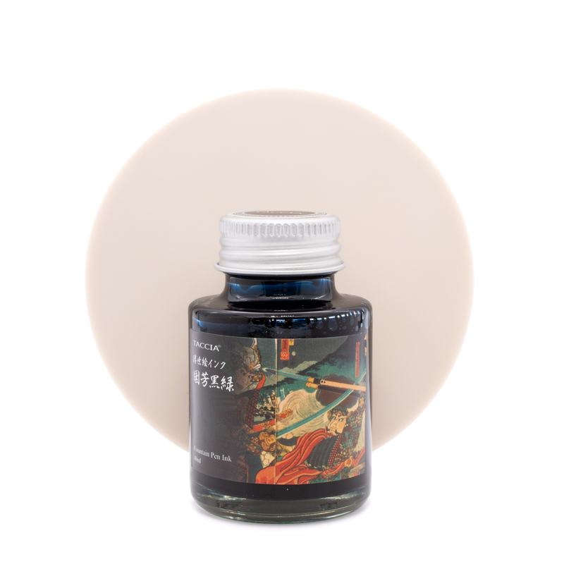 Taccia Taccia Ukiyo-e Kuniyoshi Kuro Midori Ink Bottle 40 ml