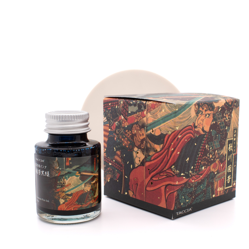 Taccia Taccia Ukiyo-e Kuniyoshi Kuro Midori Inchiostro 40 ml