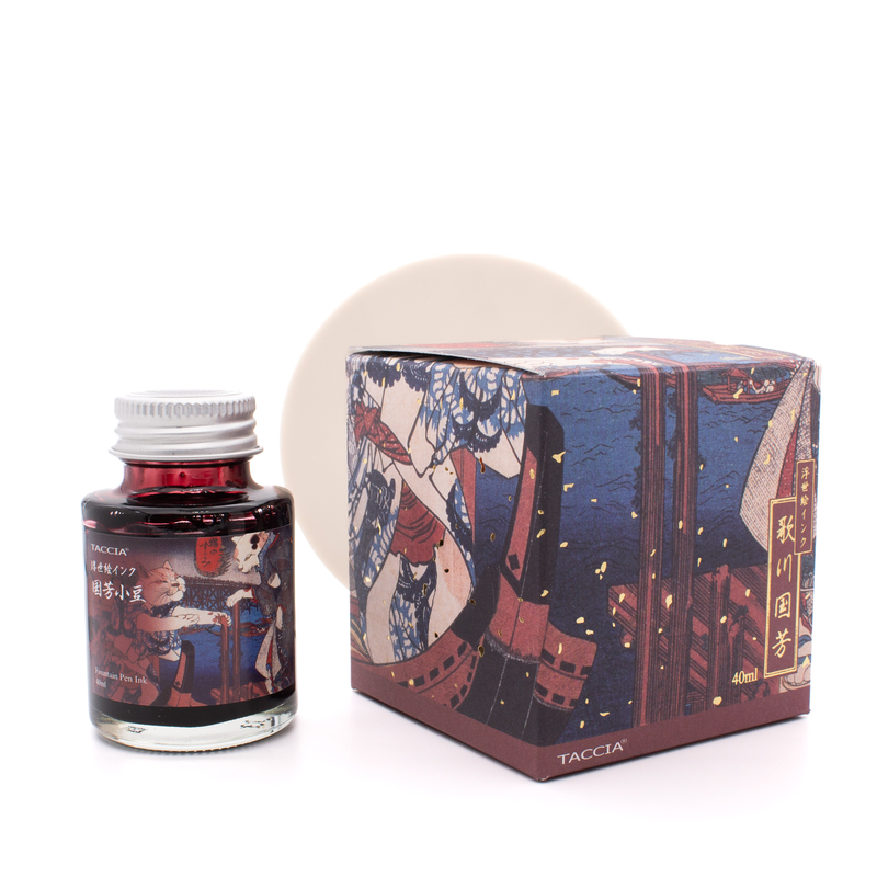 Taccia Taccia Ukiyo-e Kuniyoshi Azuki Ink Bottle 40 ml
