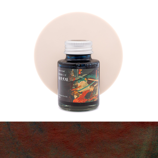 Taccia Ukiyo-e Kuniyoshi Kuro Midori Ink Bottle 40 ml