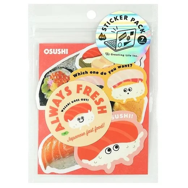 Greeting Life Greeting Life Sticker Pack Sushi