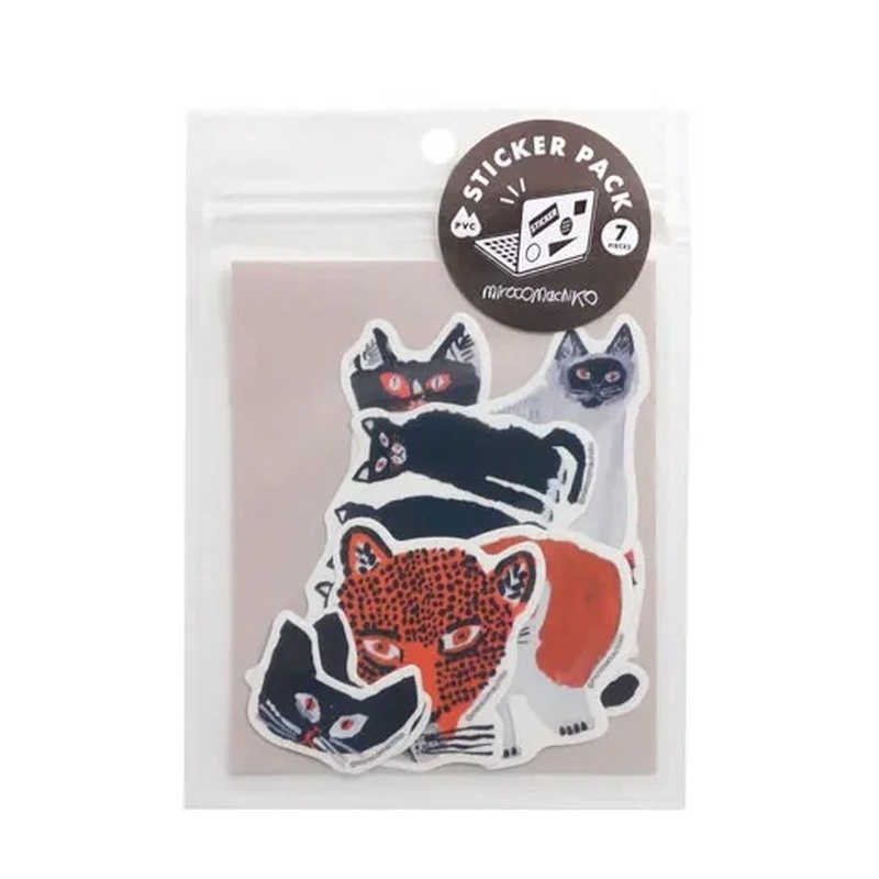 Greeting Life Greeting Life Sticker Pack Mirocomachiko Cat