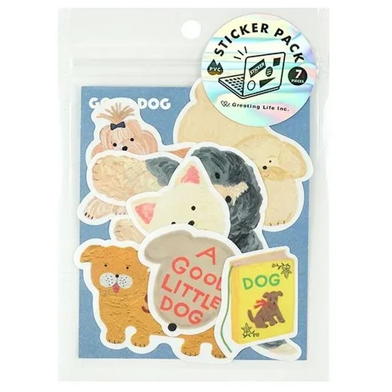 Greeting Life Greeting Life Sticker Pack Kahoko Dog