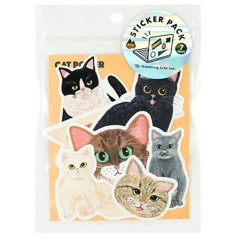 Greeting Life Greeting Life Sticker Pack Kahoko Cat