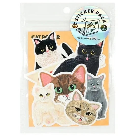 Greeting Life Sticker Pack Kahoko Cat