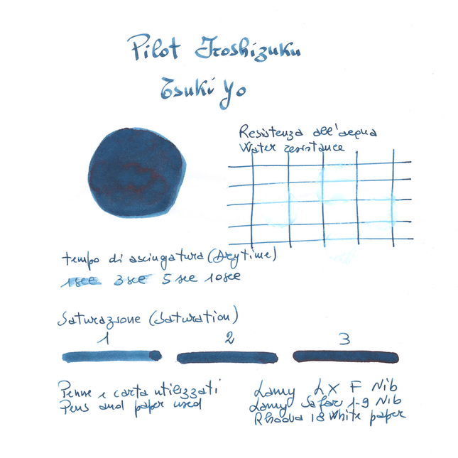 Pilot Iroshizuku Tsuki-Yo Inchiostro 15 ml