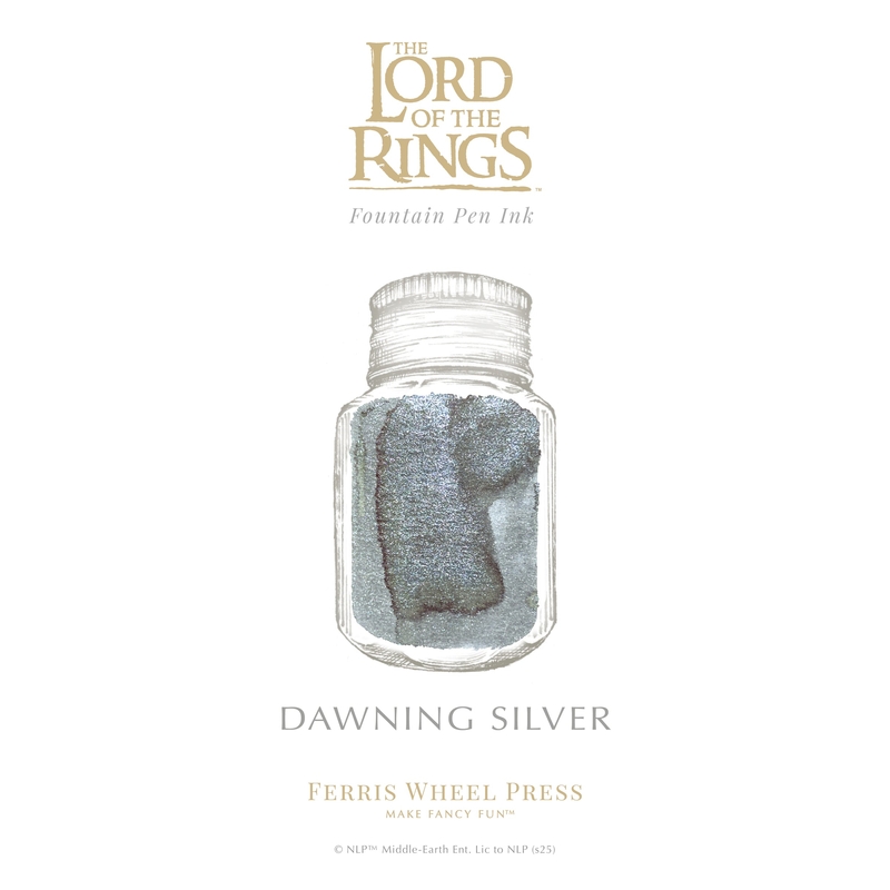 Ferris Wheel Press Ferris Wheel Press x The Lord of The Rings Dawning Silver Ink Bottle 28 ml