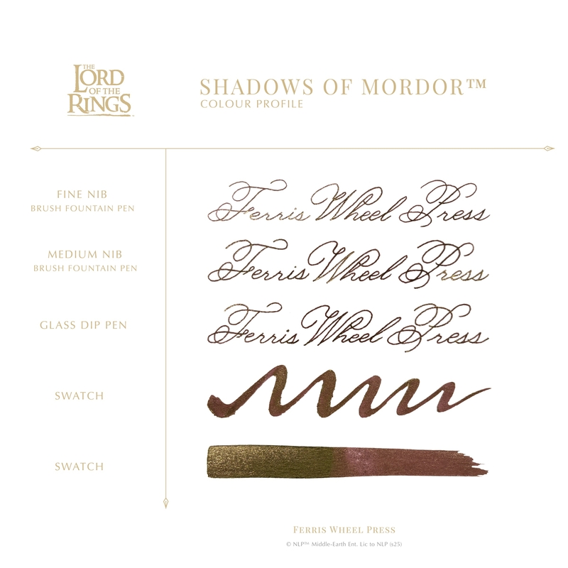 Ferris Wheel Press Ferris Wheel Press x Il Signore degli Anelli Shadows of Mordor Inchiostro 28 ml