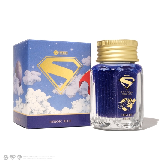 Ferris Wheel Press x Superman Heroic Blue Ink Bottle 28 ml
