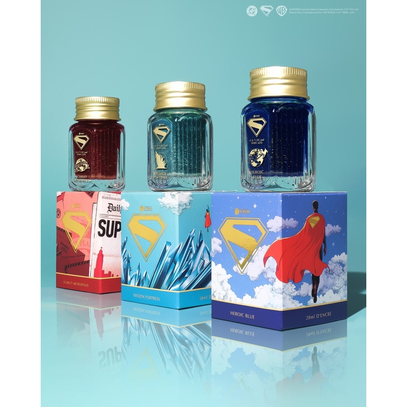 Ferris Wheel Press Ferris Wheel Press x Superman Heroic Blue Ink Bottle 28 ml