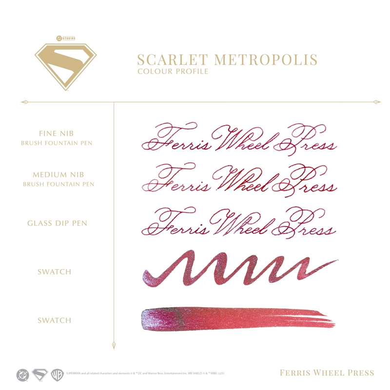 Ferris Wheel Press Ferris Wheel Press x Superman Scarlet Metropolis Inchiostro 10 ml