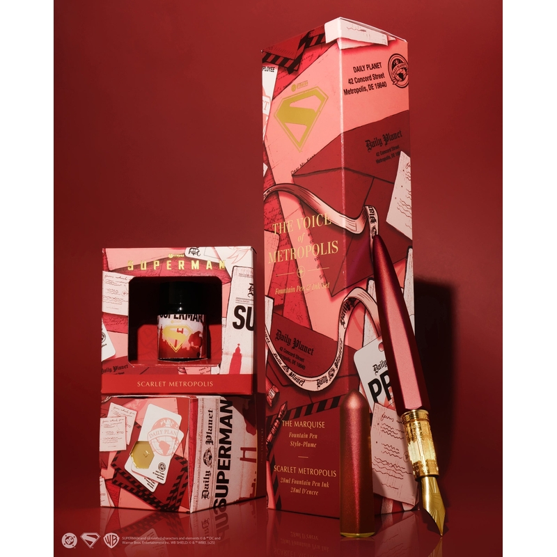 Ferris Wheel Press Ferris Wheel Press x Superman Scarlet Metropolis Ink Bottle 28 ml