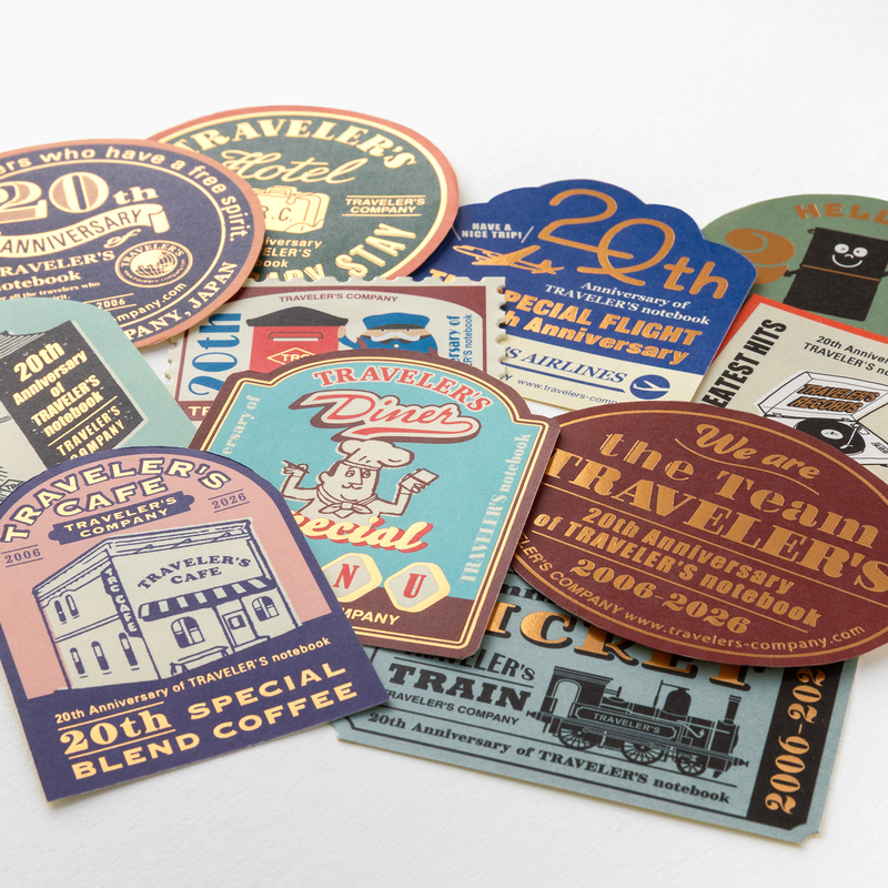 Traveler's Company Traveler's Notebook 20th Anniversary Customization Set