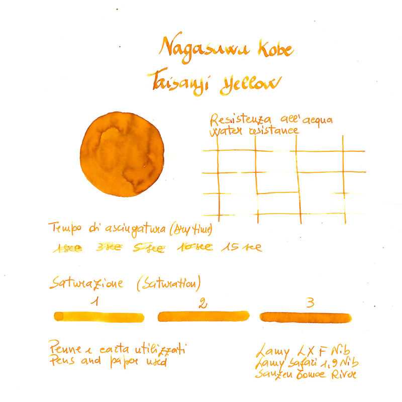 Nagasawa Nagasawa Kobe Monogatari Taisanji Yellow Ink Bottle 50 ml
