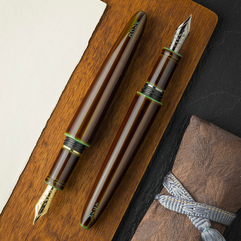 Scribo Scribo Piuma Fountain Pen Hane Toruko & Ruthenium Limited Edition