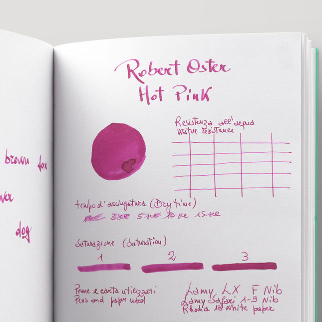 Robert Oster Hot Pink Ink Bottle 50 ml