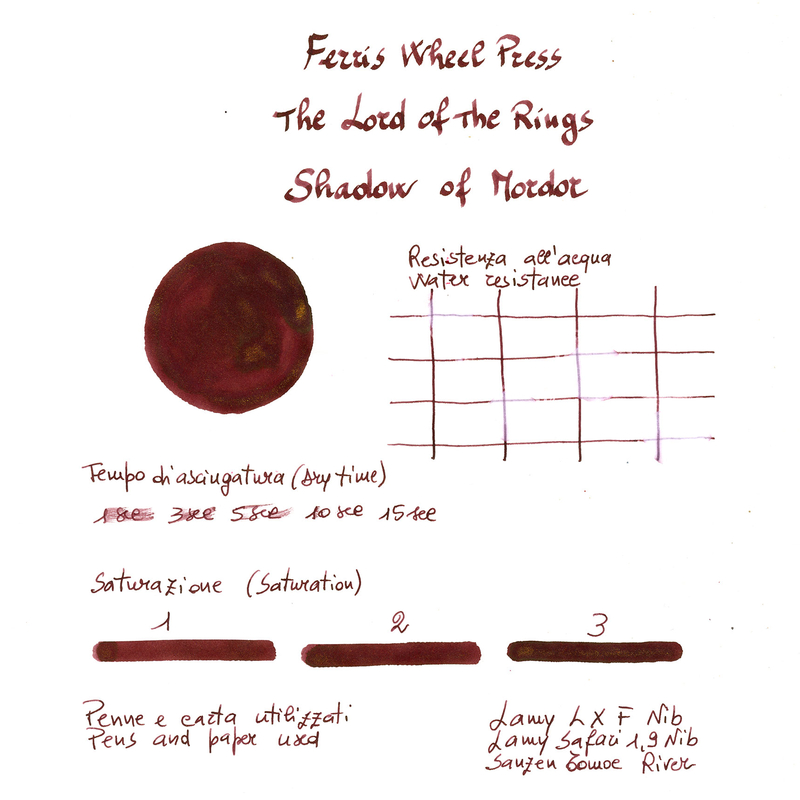 Ferris Wheel Press Ferris Wheel Press x Il Signore degli Anelli Shadows of Mordor Inchiostro 28 ml