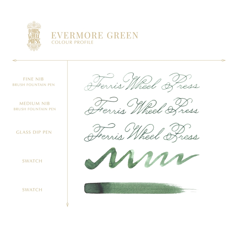 Ferris Wheel Press Ferris Wheel Press Evermore Green Inchiostro 38 ml