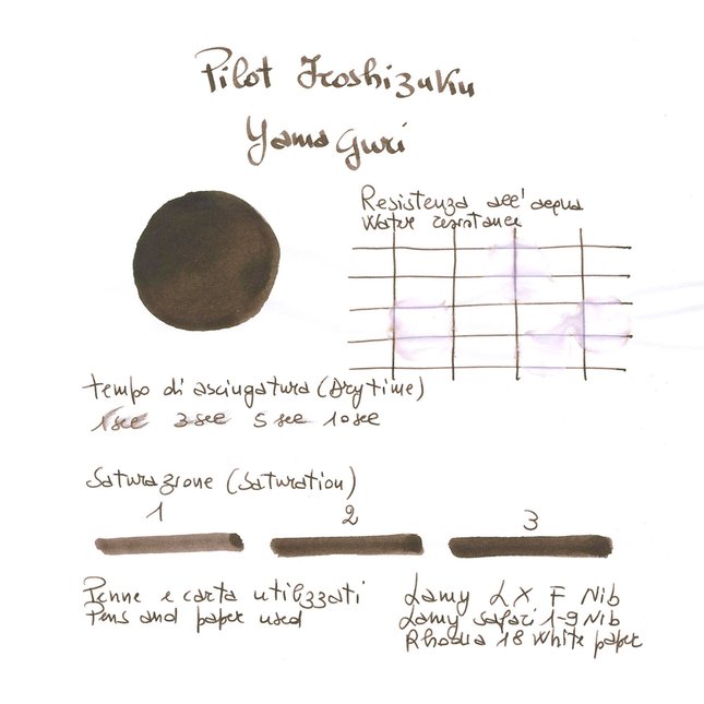 Pilot Iroshizuku Yama-Guri Inchiostro 15 ml
